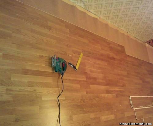 Работы по укладке паркетной доски